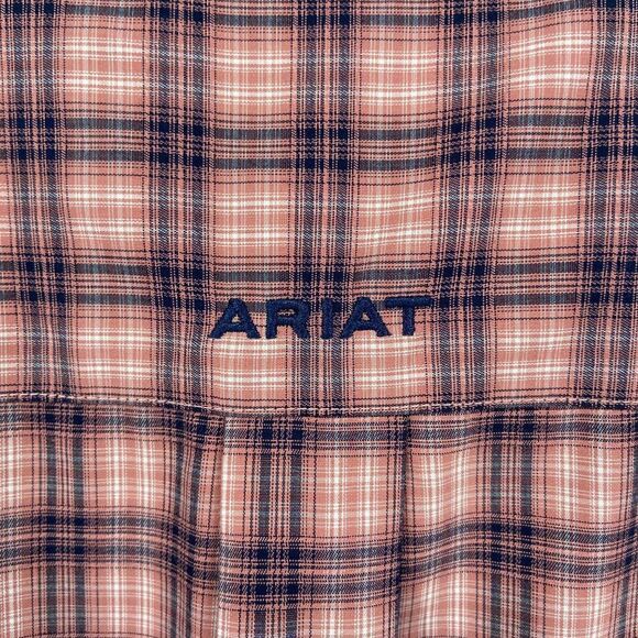 Ariat Wrinkle Free Lincoln Classic Long Sleeve Plaid Shirt 3XL - Picture 7 of 9